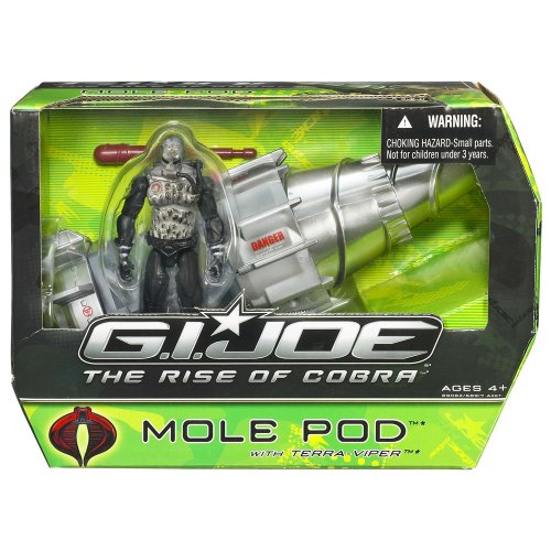 G.I. Joe: The Rise of Cobra Vehicle and Figure - Mole Pod with Terra-Viper
