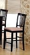 2 Rich Cappuccino Finish Solid Wood Counter Height Bar Stool/Stools Chair