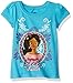 Disney Little Girls' Toddler Elena of Avalor Short-Sleeved T-Shirt, Aqua Turquoise, 2T