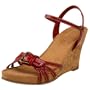Aerosoles Women's Plush Around Wedge Sandal,Red,8.5 M US