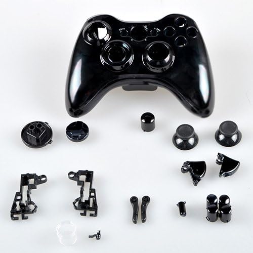 A Plus Supply® Microsoft Chrome Black Xbox 360 Controller Shell Housing