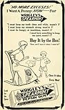 1913 Ad Wrigley's Spearmint Pepsin Chewing Gum Poem Pricing Mother Sewing Son - Original Print Ad 1913 Ad Wrigley's Spearmint Pepsin Chewing Gum Poem Pricing Mother Sewing Son - Original Print Ad