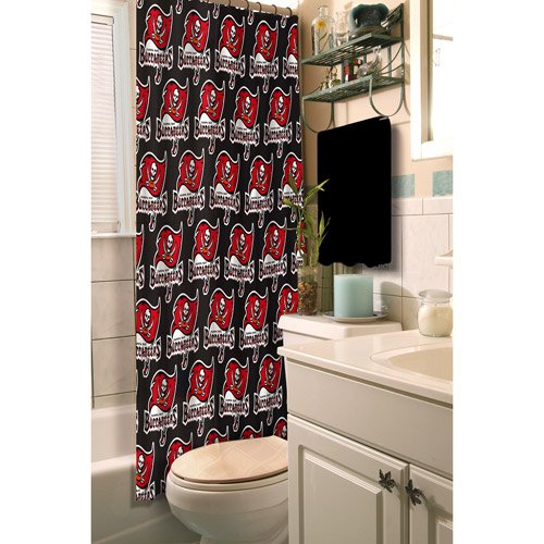Tampa Bay Buccaneers Fabric Shower Curtain