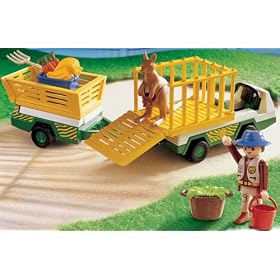 Wild Life Park Zoo Keeper With Service Vehicle
