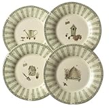 Pfaltzgraff Naturewood Birdhouse Accent Luncheon, Tan