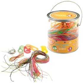 Logi Toys - 8388CR - Kit de Loisir Cr�atif - Baril Scoubidous + 100 fils