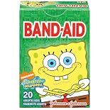 Band-Aid Adhesive Bandages, SpongeBob SquarePants, Assorted Sizes, 20 ct.