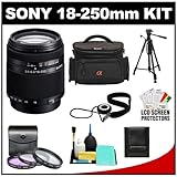 Sony Alpha DT 18-250mm f/3.5-6.3 Zoom Lens with Sony LCS-SC5 Digital SLR Ca ....