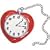 Wizard of Oz tm Heart Clock - Plastic