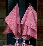 Dish Towel, European Made, Regale in Color Smoke Rose