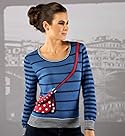  Per Una Cotton Rich Scoop Neck Knitted Top with Angora
