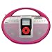 Sylvania Portable Digital AM/FM Stereo Docking Station for iPod (Pink)