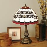 Chicago Blackhawks Desk Lamp - Tiffany Style NHL Hockey Fan Shop Sports Team Merchandise
