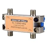 Monster Cable SS3RF Monster Standard RF Splitters For CATV Signals 3-Way RF Splitter