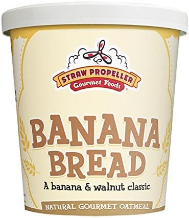 Straw Propeller Gourmet Foods 3212 Straw Propeller Banana Bread Oatmeal (SET OF 12 PER CASE)