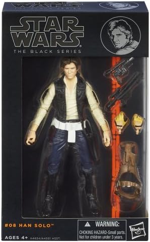 "Star Wars" [Hasbro Action Figure] 6 inches "black" # 08 Han Solo (japan import)