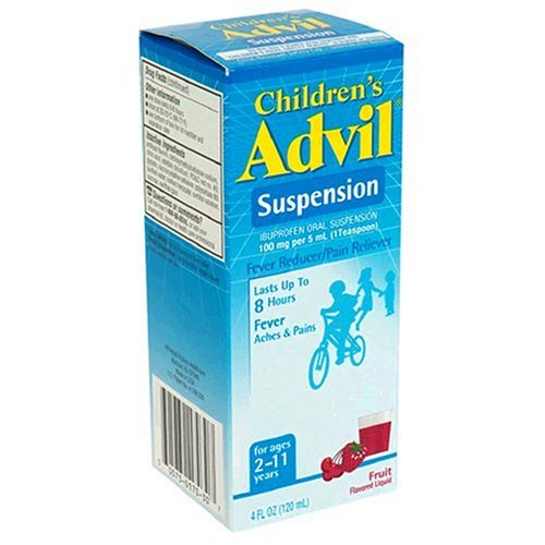 Advil Ibuprofen Oral Suspension, 100 mg, Fruit 4 fl oz (120 ml)