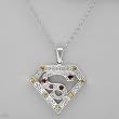 Necklace With 1.15ctw Precious Stones - Genuine Citrines and Garnets Made of 925 Sterling silver. Total item weight 10.5g Length 16in