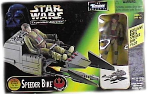 Childrens Toyshop  Toys : Star Wars Expanded Universe Speeder Bike with Exclusive Rebel Speeder Bike Pilot