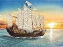 Chinese Explorer Admiral Cheng Ho Sailing Ship 1-250 by Trumpeter