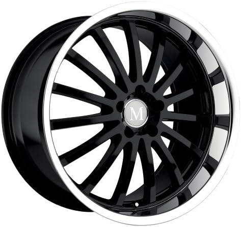 18x9.5 Mandrus Millenium (Gloss Black w/ Mirror Lip) Wheels/Rims 5x112 (1895MAM355112B66)