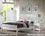 Hillsdale Dio Bed Set with Side Rail and Base - Twin - White