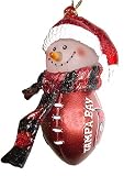 Tampa Bay Buccaneers NFL Touchdown Snowman Christmas Ornament
