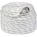 Norestar Braided Nylon Anchor Rope/Line with Thimble, Boat Rode