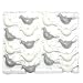 18 Pc Glitter Mini Birds - Silver/White