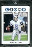 2008 Topps # 2 Jon Kitna - Detroit Lions - NFL Trading Cards in a Protective Display Case!
