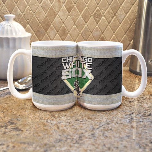MLB Chicago White Sox 15-Ounce White Felt Mug (2 Pack)