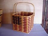 Amish Handmade Rustic American Flag Picnic Basket Americana Design. This Handmade Picnic Basket Is a Unique Gift Idea for Any Rustic Americana Decor. The Amish Can Handcraft Other Unique Baskets with the Same Americana Design That Will Match This Unique Basket and Your Rustic Country Decor. Measures 10 1/2