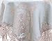 Jinsen Lace Table Cloth Classic Style Decorative Elegant Table Cloth Linen Table Cover,Assorted Size 90x90 cm (36x36 inch,Blue)