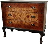 35.5 Olde-Worlde Euro Three Drawer Console