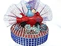 Baby Boy Inside a Car Baby Shower Cake Topper Centerpiece Decoration