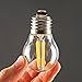 Lucero G45 LED Filament Mini Globe Light Bulb - A15 Style - Dimmable Warm White 4W - 40W Replacement Equivalent - E26 (E27) Medium Screw Base Bulbs 2700K - UL Listd