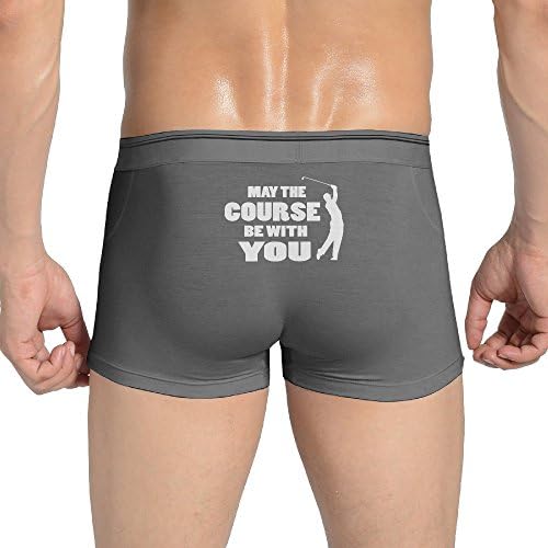 EVALY Men's Funny May The Course Be With YOU Golf Bikini Underwear