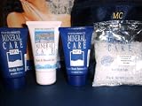 MINERAL CARE SPA DEAD SEA MINERALS  FACE & BODY -8 PIECE TRY ME TRAVEL KIT FROM BELMON ISRAEL- SALON PROFESSIONAL PRODUCTS,  ECONOMICAL WAY OF TESTING THESE QUALITY PRODUCTS SUPPLIED IN QUALITY GIFT TOILET BAG SALE PRICE