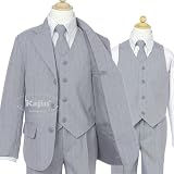 KAJIN 子供スーツ★爽やかなライトブルーのピンストライプスーツ5点セット七五三セール10%OFF