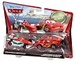 Disney / Pixar CARS 2 Movie 155 Die Cast Car 2Pack Francesco Bernoulli Lightning McQueen with Party Wheels
