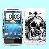 HTC Inspire 4G Hard Skin Protector Cover Case - Skull Tattoo
