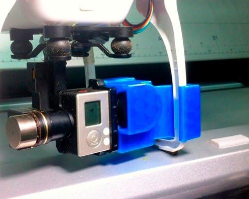 Exclusive 3D Printing Zenmuse H3-2D, H3-3D, H4-3D Gimbal Lock Camera Lens Protective Cover for DJI Phantom 2 Quadcopter - Blue
