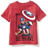 オールドネイビー OLD NAVY/ マーベルコミックキャップテンアメリカグラフィックティ インザレッド トップス半袖Tシャツ 2歳【並行輸入】