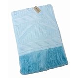 Baby Boy Leaf Pattern Shawl, Babies Acrylic Shawl