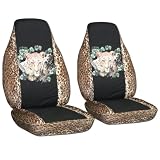 2 Leopard and Black Leopard car seat covers for a 2001 Nissan Maxima. by Designcovers