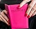 Passport Cover, Case, Holder for Travel, Animal Friendly Leather, 10 Colors - Fuschia