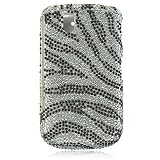 51RWza2RqWL. SL160  Premium Luxurious Designer Hard Diamond Crystal Snap on Case for Blackberry Tour 9630 Case   Black Silver Zebra Diamond