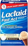 Lactaid Fast Act Chewable Tablets, Vanilla Twist, 60 Count