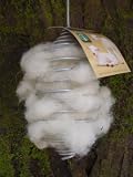 Wildlife World Spiral Bird Feeder with Nesting Wool SPF1GW - Silver