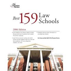 Best 159 Law Schools 2006 (Graduate School Admissions Guides)